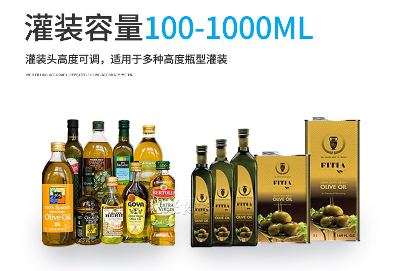 橄欖油灌裝旋蓋一體機(jī)物料