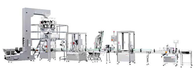 全自動五谷雜糧顆粒（塑料瓶金屬蓋）稱重包裝